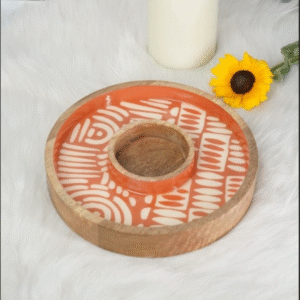 Chip & Dip Platter-Orange Print