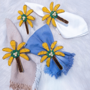 Plam Tree Napkin Rings (Set of 4/6)
